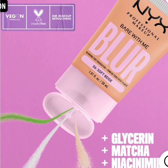 NYX Professional Makeup Bare with Me BLUR blurring tint foundation - Picture 3 of 6